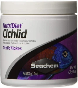 Seachem NutriDiet Cichlid Fish Flakes Probiotic Formula with GarlicGuard 1.8-Oz. - Picture 1 of 1
