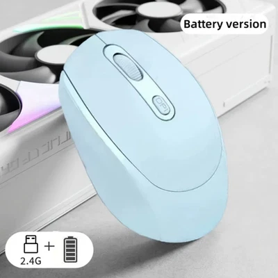 Wireless Mouse, 2.4G Compatible Ergonomic Optical Mouse, Computer Mouse for Lapt - Image 1 of 4