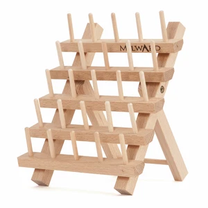 Milward Wooden Thread Rack 25 Spools - Organise All Your Threads - Beech Wood - Picture 1 of 4