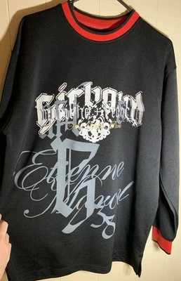 Sudadera Pullover Jersey Negra Grande Vintage Marithe & Francois Girbaud Para Hombres Foto 1 de 4