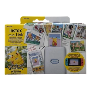 Fujifilm Instax Mini Link Stampante Nintendo Switch Edizione Pikachu Custodia - Nuova - Foto 1 di 6