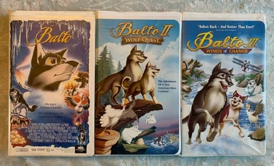 Balto , II : Wolf Quest, III : Wings Of Change VHS Clamshell 1-3 Late Era 1 2 3 Foto 1 de 4