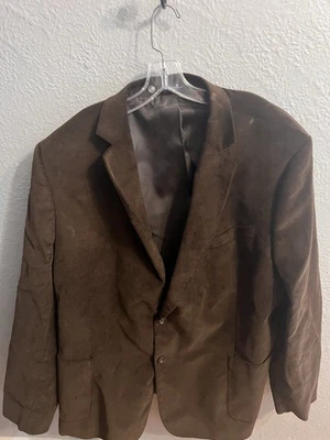 Mend Stafford Corduroy Classic Fit Sports Coat Chocolate Brown Size 52L - Image 1 of 4