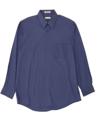 PIERRE CARDIN Mens Shirt Size 16 1/2 Large Blue Polyester BE11 - Image 1 of 3