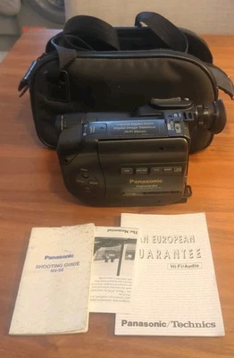 PANASONIC NV-S6A X12/36 CAMCORDER VHS C MOVIE CAMERA  BAG Untested - Image 1 of 4