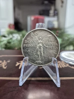 Mexico 2 Pesos Angel 1921 Silver - Image 1 of 4