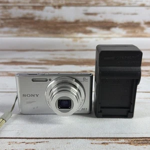 Sony Cyber-shot DSC-W830 Digital Piezas/Reparación Batería Puerta Dañada Funciona - Imagen 1 de 13