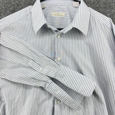 Ermenegildo Zegna Hombre 43/17 (XL) Manga Larga Puño Francés Rayas Botón España Foto 1 de 4