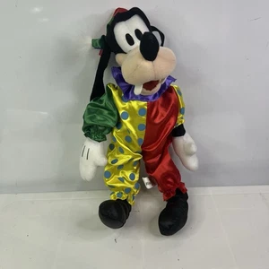 Rare Disney GOOFY As A Court Jester CLOWN 13" Plush Figure Toy Factory HTF - Picture 1 of 6