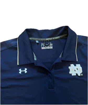 Under Armour Heat Gear Notre Dame Fighting Irish Polo Shirt Women's XL - Image 1 of 4