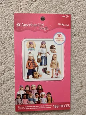 NEW American Girl Crafts Sticker Pad Historical Characters Kit Kaya Molly Kirste - Image 1 of 2