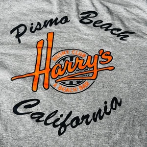 Harry's Bar - Pismo Beach California - Gray Men's Small Long Sleeve T-Shirt - Picture 1 of 12