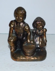 BANCA JACK & JILL VINTAGE BRONZO ALTEZZA 4 7/8" - Foto 1 di 6