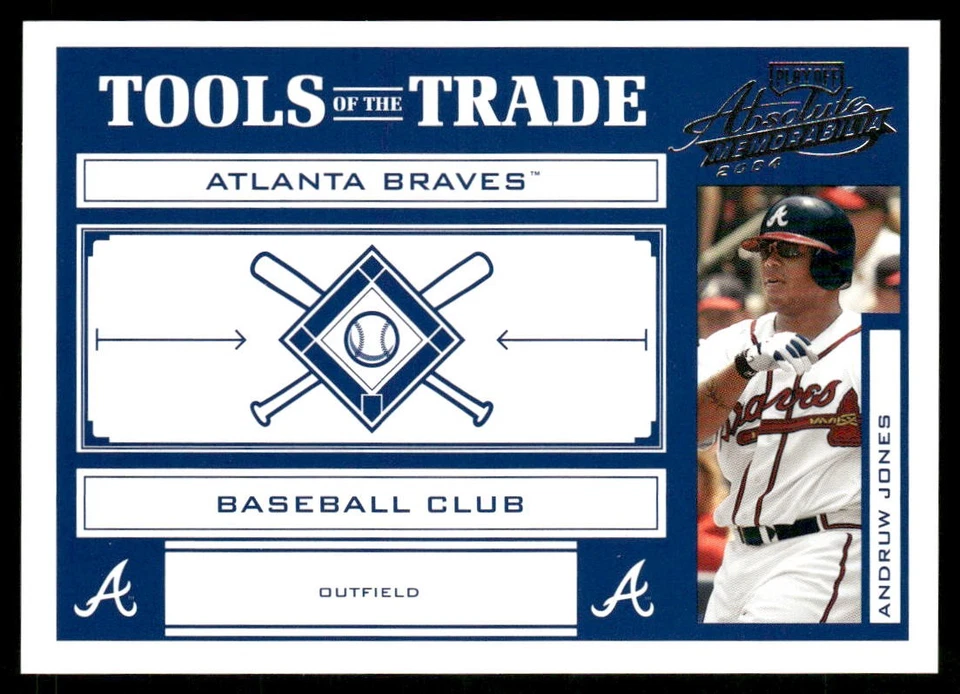 2004 Absolute Memorabilia Tools of the Trade Blue #TT11 Andruw Jones H /250 - BB - Image 1 of 2