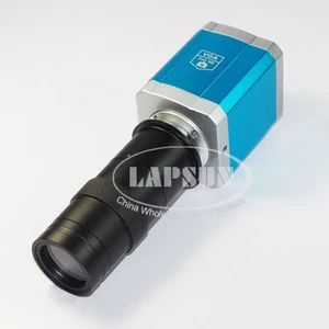 1080P VGA SD USB Industrial Lab 100X Microscope Camera T60 + C-mount Lens AU - Picture 1 of 5