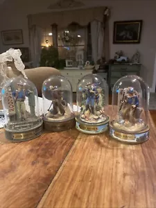 4 Franklin Mint John Wayne Hand Painted Dome Limited Edition Country Western - Picture 1 of 11