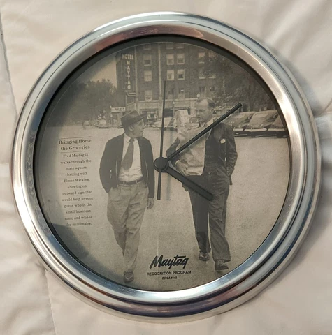 Vintage Maytag Co.  Recognition Program Circa 1949 Promo Wall Clock Cover