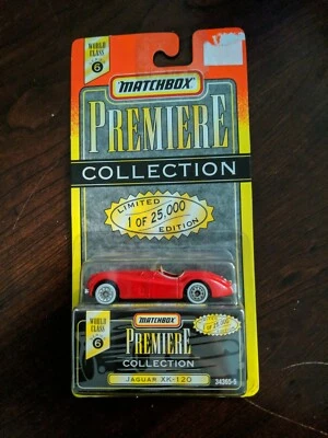 1995 MATCHBOX PREMIERE COLLECTION SERIES 6 JAGUAR XK-120 RED, #34365-5 BRAND NEW - Image 1 of 2