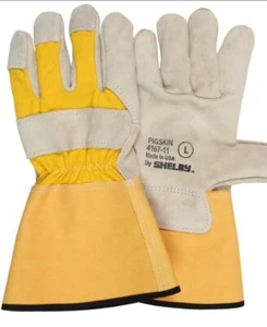 Shelby 4167 Buttermilk Pigskin Gloves SIZE XL; Made In USA - Picture 1 of 3