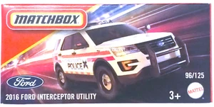 2025 MATCHBOX RESCUE POWER GRABS #96/100 - 2016 FORD INTERCEPTOR UTILITY - Picture 1 of 1