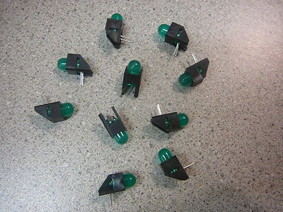 Carcasa R/A HP HLMP-3962-F00B2 LED 5mm VERDE HUECO **NUEVO** Cantidad 10 Foto 1 de 2