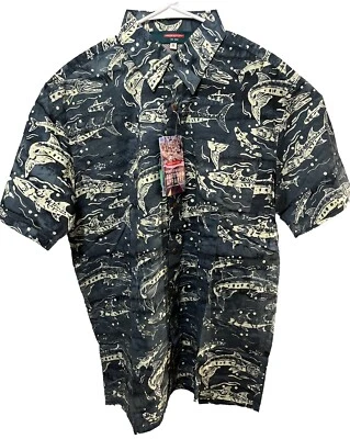 Camisa de pesca Redington manga corta - algodón - ventilación Cuda Batik - para hombre talla M nueva con etiquetas Foto 1 de 4