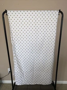 Pottery Barn Teen Emily & Meritt Gold Metallic Dottie Twin flaches Laken Baumwolle - Bild 1 von 8