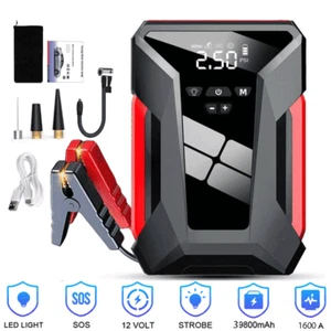 8 in 1 Car Jump Starter with Air Compressor Battery Charger 12V Jump Box Jumper - Picture 1 of 15