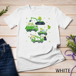 Camiseta unisex niños niños día de San Patricio grúa construcción camión niño pequeño - Imagen 1 de 15