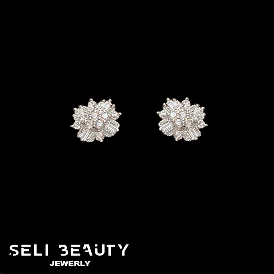  Hermosos aretes de plata de moda lindos para mujer  Foto 1 de 1