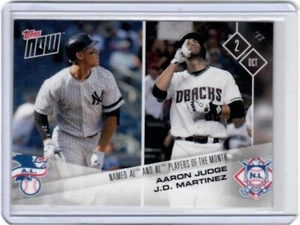 2017 Topps Now Aaron Judge J.D. Martinez Players of the Month Card #683 /1,161 - Picture 1 of 2