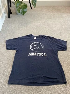 Vintage Jurassic 5 Rap Tee Shirt Hip Hop T-Shirt Blue Size Medium - Picture 1 of 7