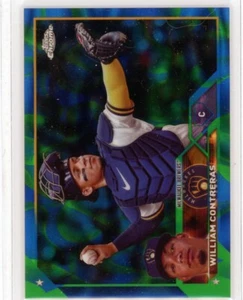 WILLIAM CONTRERAS - Brewers - 2023 Topps Chrome Blue Green Lava Lamp 125/125 - Picture 1 of 2