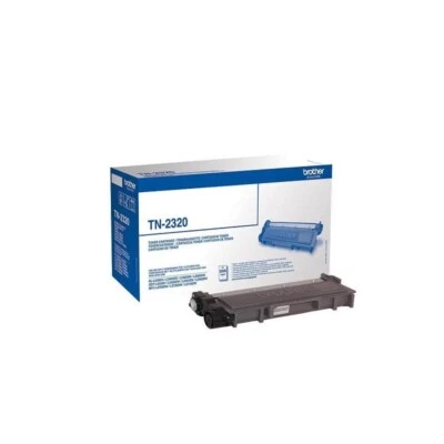 BROTHER TN-2320 TONER ORIGINALE Bk Nero 2600 Pagine Brother DCP-L 2500 Series - Immagine 1 di 4
