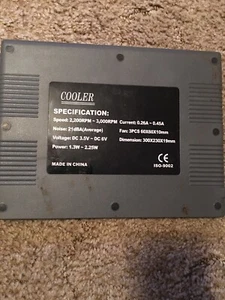 Laptop Notebook Cooling Fan Cooler Pad Computer ISO-9002 - Picture 1 of 5