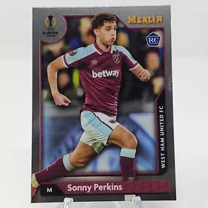 Tarjeta de novato 2021-22 Topps Merlin cromada UEFA RC #106 Sonny Perkins - Imagen 1 de 2