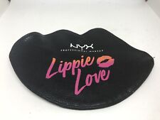 Ulta Nyx Lips makeup bag Lippie Love Black lip shaped small A1n