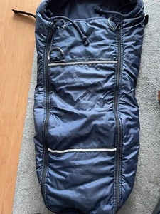 Rollstuhl Wintersack Fußsack Fleecefutter Blau mit Reflektorstreifen Top Erwachs - Bild 1 von 9