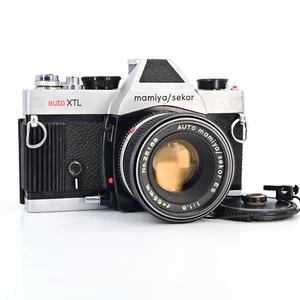 Mamiya/Sekor Auto XTL SLR 35mm Film Camera, 55mm f1.8 Prime Lens & Cap Working - Picture 1 of 16