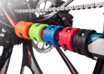 4x Bicycle Bike Frame Chain stay Protector Chain Guard Bash Guards Rubber ring - Image 1 of 4