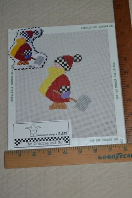 HP needlepoint canvas, Helping Dad, #C338, by The Princess and Me - Image 1 of 4