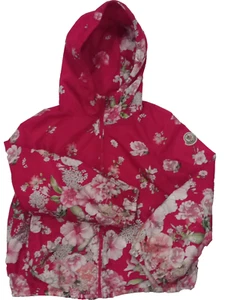 Girls Moncler Giasone Floral Windbreaker Jacket. Size 8Y/130cm - Picture 1 of 10