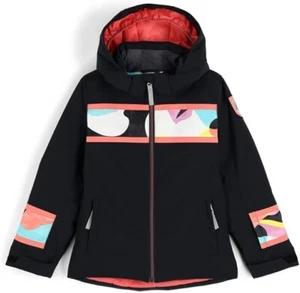 Spyder Primaloft Girls Youth Hooded Mila Jacket 20 Outdoors Black Skiing winter - Picture 1 of 5