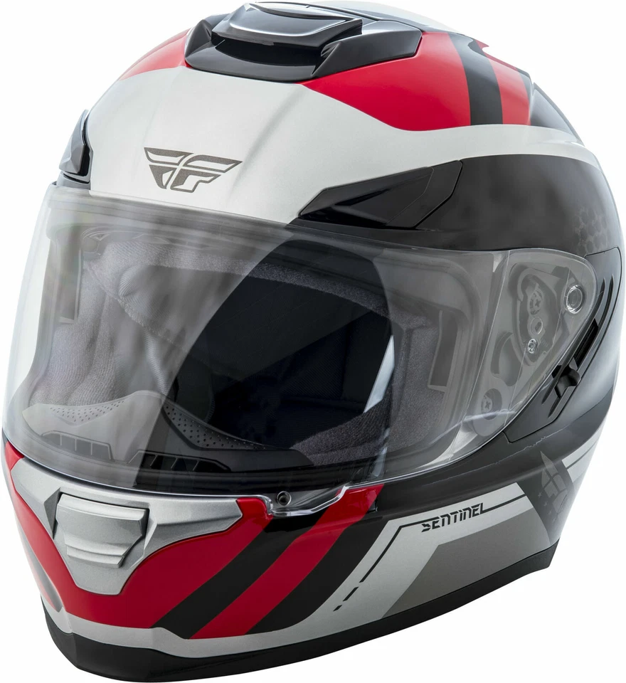 Motorcycle Helmet 2XL Fly Racing Sentinel Mesh Full Face Grey Red 73-83242X HB - Image 1 of 1