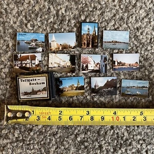 Tollgate To Bosham Miniature Photos POSTCARDS X11 IN MINI ALBUM VGC - Foto 1 di 5