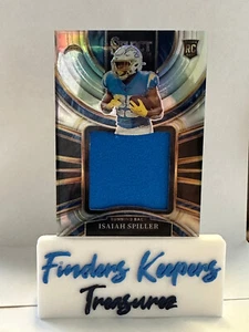 2022 Select Isaiah Spiller Jumbo Rookie Swatch Silver Prizm #42/99~ Chargers - Picture 1 of 2