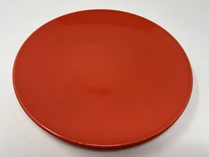 Crate & Barrel Marin? Orange Dinner Plates 11” Set Of 2 Portugal Stoneware - Picture 1 of 7