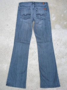 7 for all Mankind Damen-Flip-Flop-Bootcut-Jeans Gr. 25 blau distressed + Stretch L29 - Bild 1 von 9
