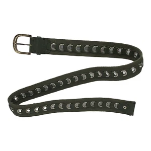 Cinturón ajustable para mujer talla 38,5 pulgadas x 1,5 pulgadas verde y plateado - Imagen 1 de 12