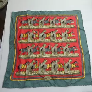 Bufanda cuadrada de seda ecuestre caballo Hermes Ecuries Hugo Grygkar establos de colección - Imagen 1 de 12